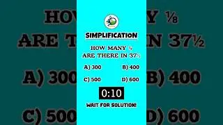 How many ⅛ s are there in 37½ ? | Mathtonics | TNPSC UPSC CSAT SBI IBPS Maths | #shorts #maths