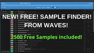 Get This Free AI Powered Sample Finder From Waves! 2500 Free Samples Included!