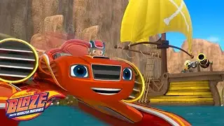 Speedboat Blaze Vs. Pirate Ship! | Blaze and the Monster Machines