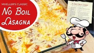 Classic NO-BOIL Lasagna - Old school recipe, uses REGULAR lasagna - Easy with ricotta, ground beef