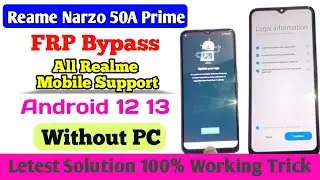 Realme Narzo 50a Prime Frp Bypass | All Realme FRP Bypass Without TalkBack  Realme Android 12 13 FRP