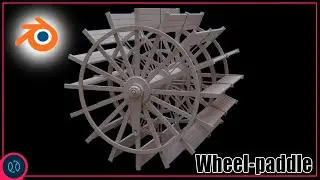 Ship Wheel paddle 3D Model [ Blender ]