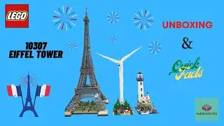 LEGO 10307 Eiffel Tower Unboxing, Quick Facts and height comparison with LEGO 10268 and LEGO 21335