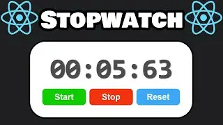 Build a Stopwatch using React in 20 minutes! ⏱