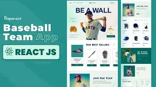 ⚾Responsive React JS Tutorial with Tailwind CSS - Baseball Team Web | 🎁Download Source Code V.2