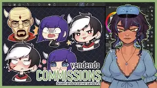 como vender commissions e crescer na internet :) - DESENHANDO E CONVERSANDO #2