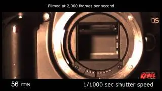 Slow motion camera shutter - Canon TX / 350D 2,000 fps