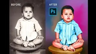 Old photo restoration in photoshop