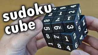 they put SUDOKU on a RUBIK'S CUBE...