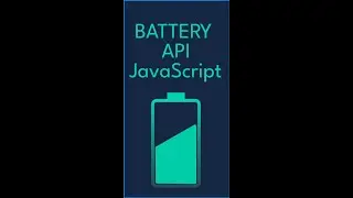 How to use Battery API in 1min Javascript #JS #shorts