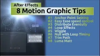 8 Motion Graphic Tips for Beginners | After Effects Tutorial
