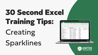 30 Second Microsoft Excel Training Tips: Creating Sparklines