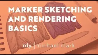 Marker Sketching and Rendering Basics - How To Sketch a Jacket or any soft goods  Courses Free