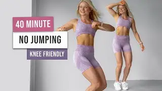 40 MIN KNEE FRIENDLY WORKOUT - Full Body Low Impact HIIT - No Jumping, No Equipment