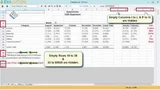 Exolution - Auto Hide Empty Rows & Columns