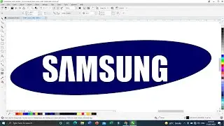 #016 | How To Make SAMSUNG Logo In CorelDraw | In Hindi || By Sachin Prajapati