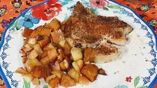 Sheet Pan Pork Chops with Sweet Potatoes and Apples