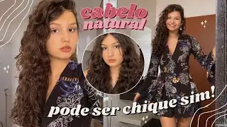 Como usar o CABELO NATURAL para EVENTOS (ondulado) 🔥 Minha finalização, texturizações, dicas 2ABC