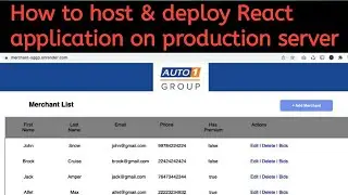 How to host & deploy react frontend application on production server using Render website for free