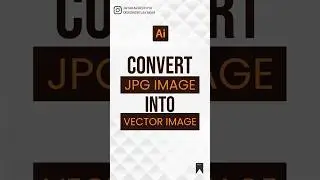 convert jpg image into vector image #adobeillustrator