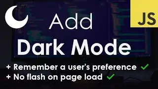 Dark Mode with CSS and JavaScript