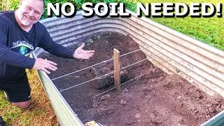 How to FILL a Raised Garden Bed Without Using SOIL!