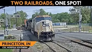 Princeton, Indiana, USA | Virtual Railfan LIVE !