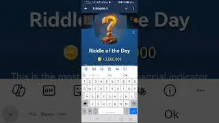 X Empire Riddle of the day | 31 August 2024