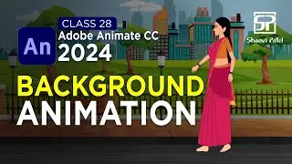 Adobe Animate CC 2024 Advance Level: Background Animation | 2D Animation | 2D Cartoon | Hindi