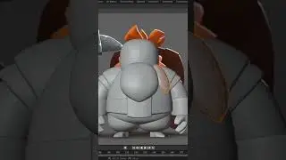 Процесс создания 3D гнома #3d #blender3d #3дмоделирование