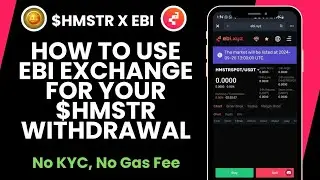 How To Deposit/Withdraw Your $HMSTR (Hamster Kombat Token) To Ebi Exchange