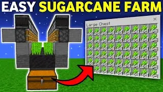 🦅 Minecraft Bedrock 1.20 | Easy Sugarcane Farm Tutorial!