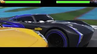 Cars 3 (2017) Final Race with healthbars (Edited By @GabrielD2002)