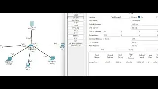 dhcp server cofiguration in cisco packet tracer #cisco #configration #packettracer #netwoking #dhcp