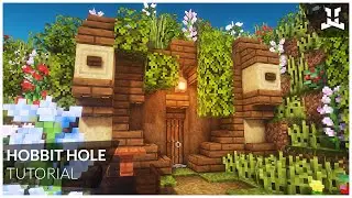 Minecraft: HOBBIT HOLE (How to Build: Relaxing Tutorial)