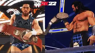 WWE 2K22 All Championship Entrances ft.(Jordan Devlin, Santos Escobar,Miz, Drew Mcintyre & More)