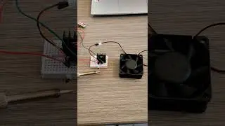 Make fan control temperature sensor circuit using  thermistor 