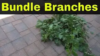 How To Bundle Branches With Twine-For Pickup-Tutorial