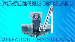 Power-Pole Blade 10' Hydraulic Shallow Water Boat Anchor Review, Demonstration and Maintenance