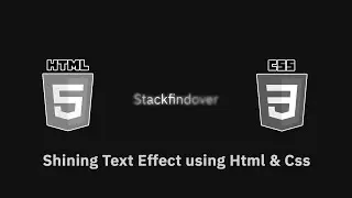 Shining Text Animation Effects using Html and CSS