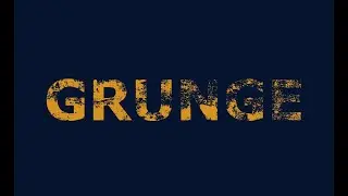 Grunge Text Effect in GIMP