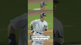 Hideki Matsui became a Yankee 21 years ago #Yankees #Baseball