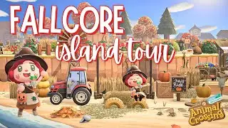 Fallcore Autumn Island Tour! 🍂 HAY RIDES & CORN MAZE!? ACNH 2024 | Animal Crossing New Horizons