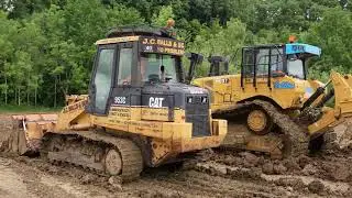 Track loader and Dozer side by side