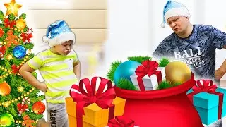 ГИГАНТСКИЕ ПОДАРКИ НА НОВЫЙ ГОД Santa Claus Christmas song for kids