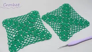 КВАДРАТНЫЙ МОТИВ КРЮЧКОМ простое вязание МК🧶SUPER Beautiful Pattern Crochet square motifs