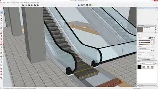 Creating an escalator animation with Animator for SketchUp