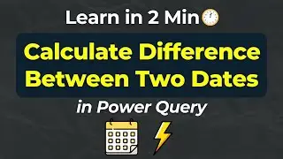 How to Calculate Difference Between Two Dates in Power Query