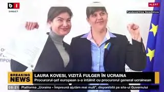 PROCURORUL ȘEF EUROPEAN LAURA KOVESI, VIZITĂ FULGER ÎN UCRAINA_Știri B1_19 mar 2022