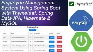 Employee Management System Spring Boot CRUD App with Thymeleaf, Spring MVC, JPA, Hibernate & MySQL